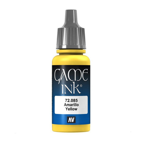 Vallejo Game Color Ink Yellow Satin Finish Paint 18ml