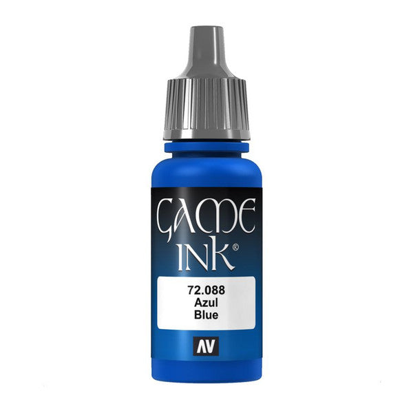 Vallejo Game Color Ink Blue Satin Finish Paint 18ml