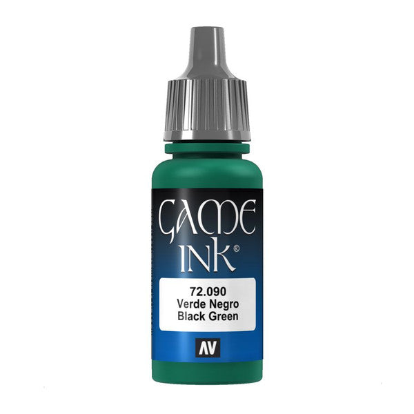 Vallejo Black Green Ink Acrylic Paint 18ml Main image