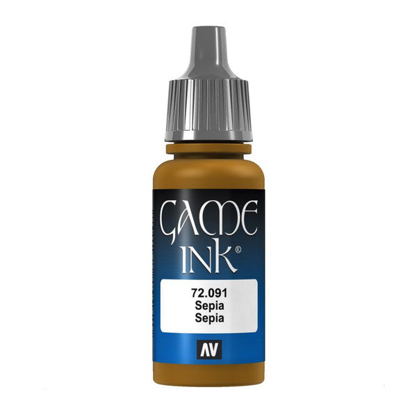 Vallejo Sepia Ink Satin Finish Acrylic Paint 18ml Main image