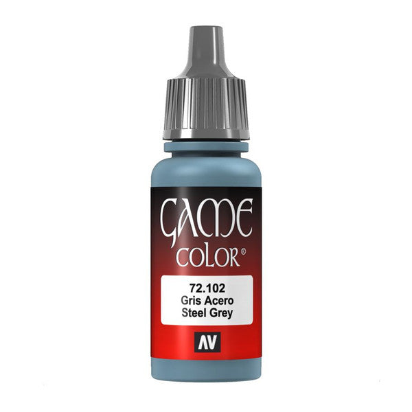 Vallejo Steel Grey Acrylic Paint 18ml Main image