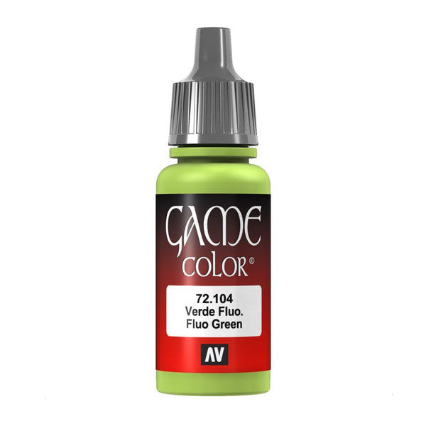 Vallejo Game Color Fluorescent Green Paint, 17ml, 0.57 Fl Oz (Pack of 1)