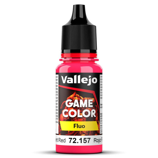 Vallejo Game Color Fluorescent Red Paint 18ml