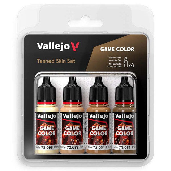 Vallejo Game Color Tanned Skin Paint Set 4x18ml Main image