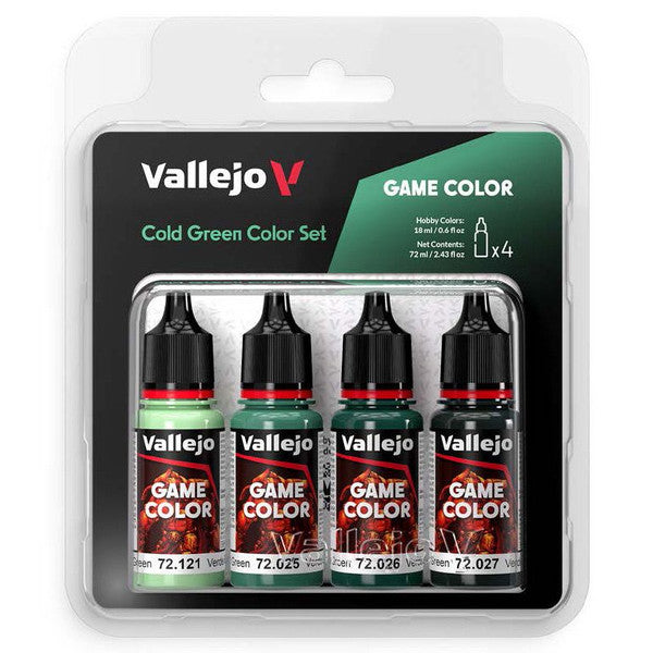 Vallejo Game Color Cold Green Paint Set 4x18ml