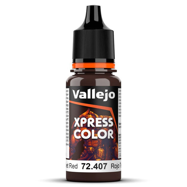 Vallejo Xpress Color Velvet Red Matte Paint 18ml