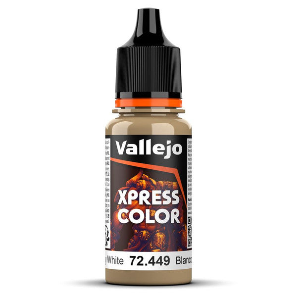 Vallejo Xpress Color Matte Miniature Paint Mummy White 18ml