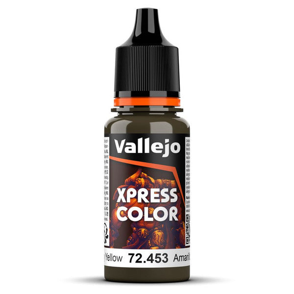 Vallejo Xpress Color Matte Miniature Paint Military Yellow 18ml Main image