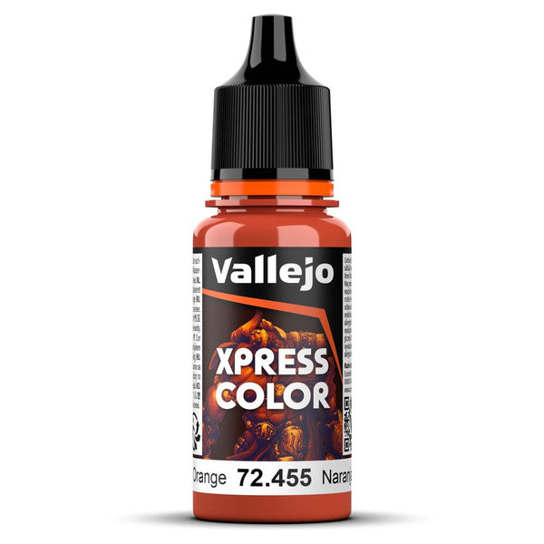 Vallejo Xpress Color Matte Miniature Paint Chameleon Orange 18ml
