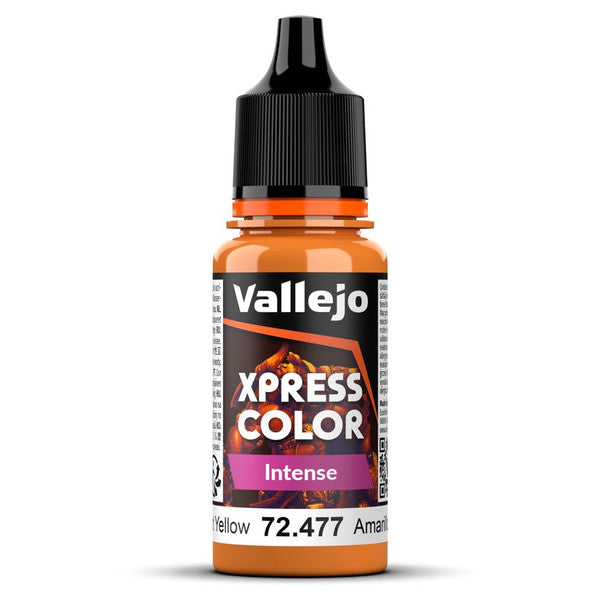 Vallejo Game Color Xpress Intense Matte Miniature Paint Dreadnought Yellow 18ml