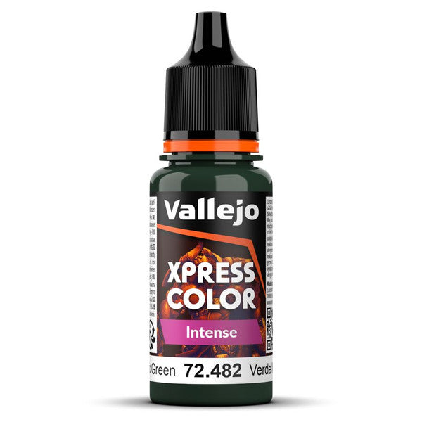 Vallejo Game Color Xpress Intense Matte Miniature Paint Monastic Green 18ml