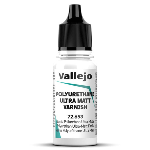 Vallejo Polyurethane Ultra Matt Varnish Clear Coat 18ml Main image