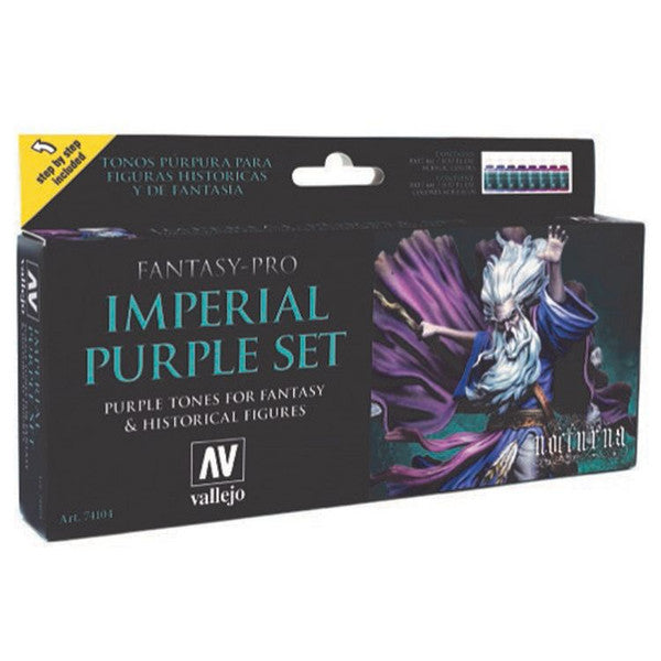Vallejo Fantasy Pro Imperial Purple Acrylic Paint Set 8 Main image