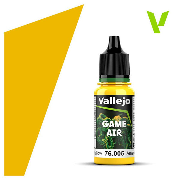 Vallejo Game Air Moon Yellow Matt Acrylic Paint 18ml Main image