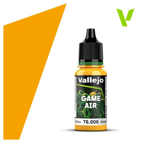 Vallejo Game Air Matt Acrylic Airbrush Paint Sun Yellow 18ml