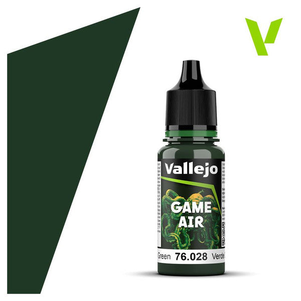 Vallejo Game Air Matt Acrylic Airbrush Paint Dark Green Val76028 Main image
