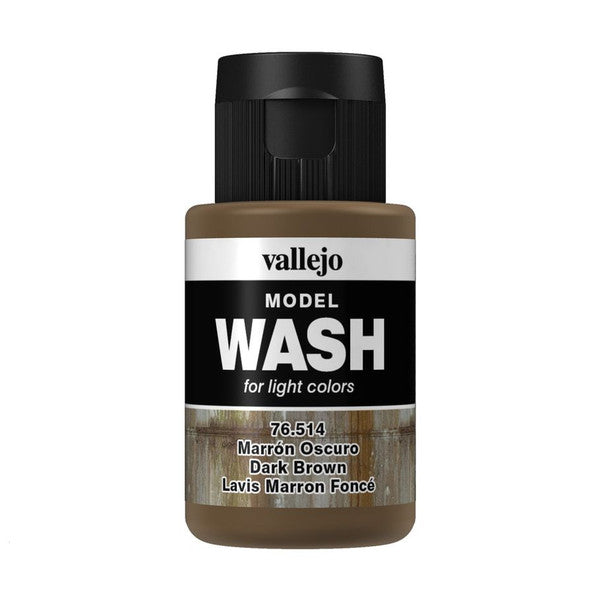 Vallejo Mw Wash Dark Brown 35ml Brush or Airbrush Use