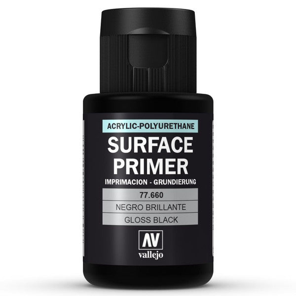 Vallejo Primer Gloss Black Acrylic 32ml
