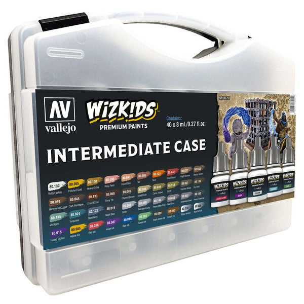 Vallejo Intermediate Case Acrylic Paint Set 40 Bottles 8ml