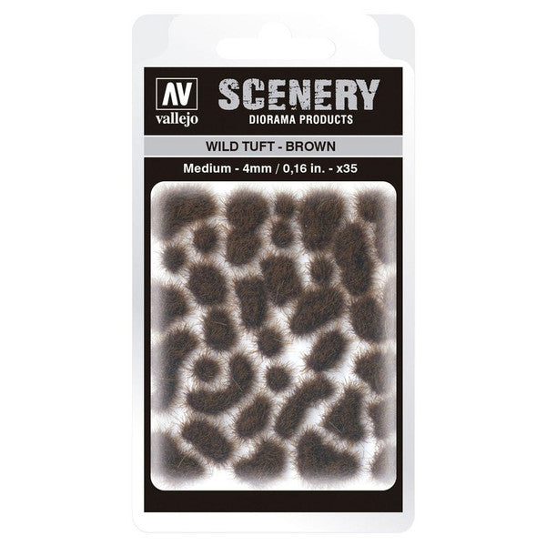 Vallejo Scenery Wild Tuft Brown Medium Set