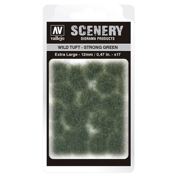 Vallejo Scenery Wild Tuft Strong Green Extra Large 12mm
