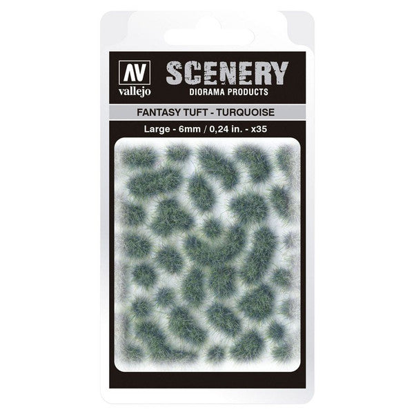 Vallejo Scenery Fantasy Tuft Turquoise Large Blue