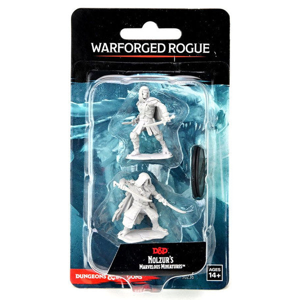 WizKids W14 D Nolzur's Marvelous Minis Warforged Rogue Unpainted