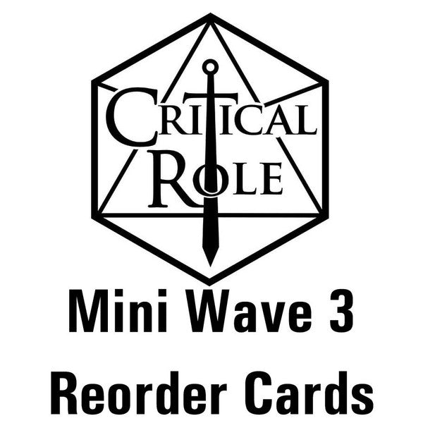 WizKids Critical Role Unpainted Miniatures Wave 3