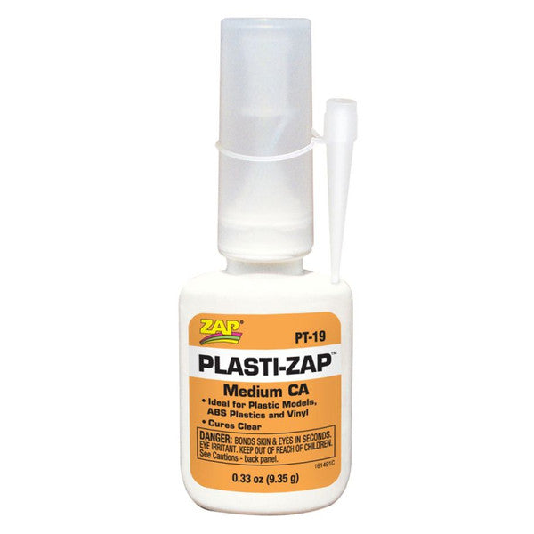 Zap-A-Gap Plasti-Zap Medium Viscosity Plastic Adhesive 1 3 Oz Main image