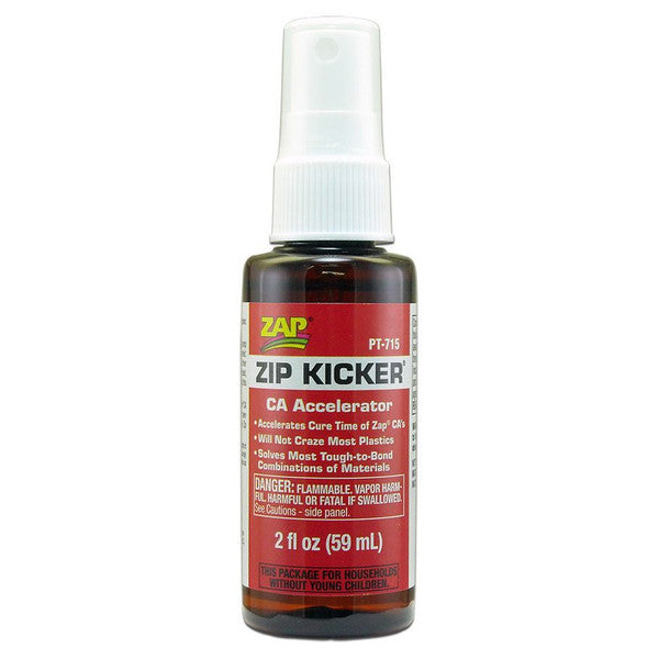 Zap-A-Gap Zip Kicker Pump Sprayer Super Glue Accelerator 2 Oz